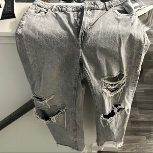 Bershka distressed jeans